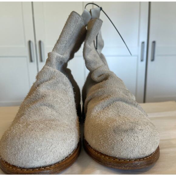 NWOT: John Varvatos Slouchy Zip Boot in China White main image 14